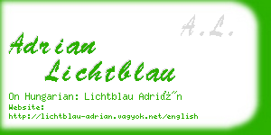 adrian lichtblau business card